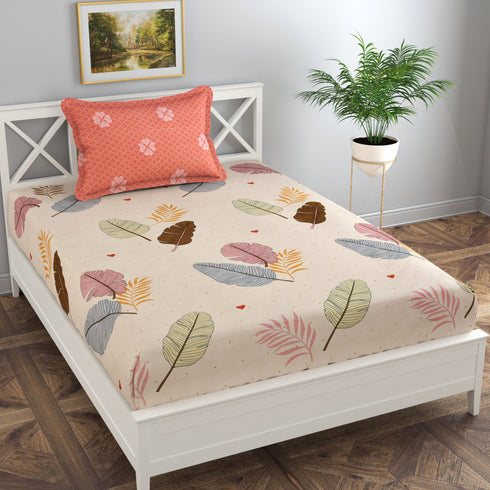 Reeva Fitted Bed Sheet Set with Pillow Covers by Florida